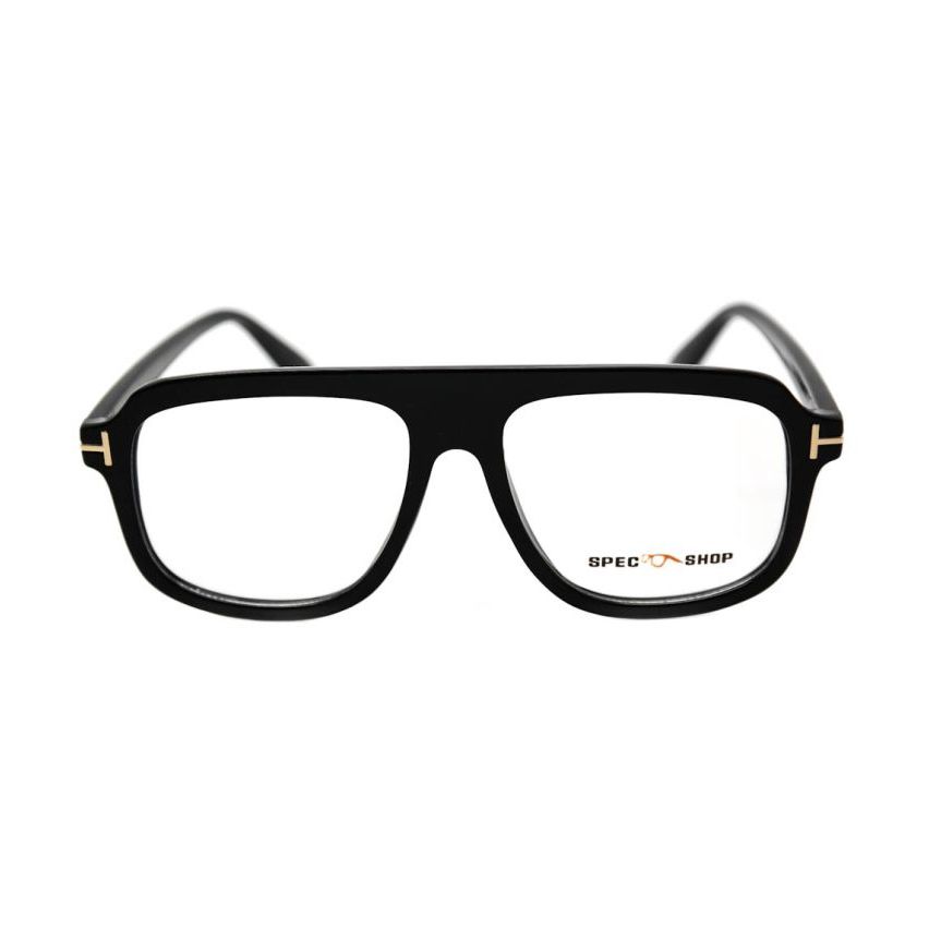 Specshop Large Retro Aviator Man Black